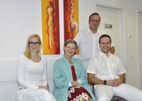 v.l.n.r.: Monika Braune, Christa Brenner, Wolfgang und Dominik Stelzer