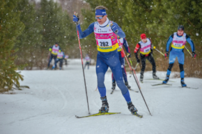 Christian Hoser beim Demino Skimarathon in Rybinsk (Russland)