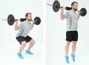 Kniebeuge beidbeinig explosiv